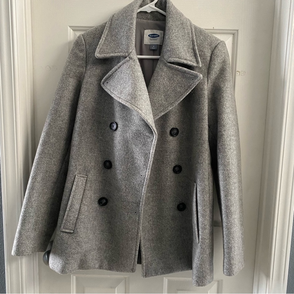 Old Navy Gray Peacoat